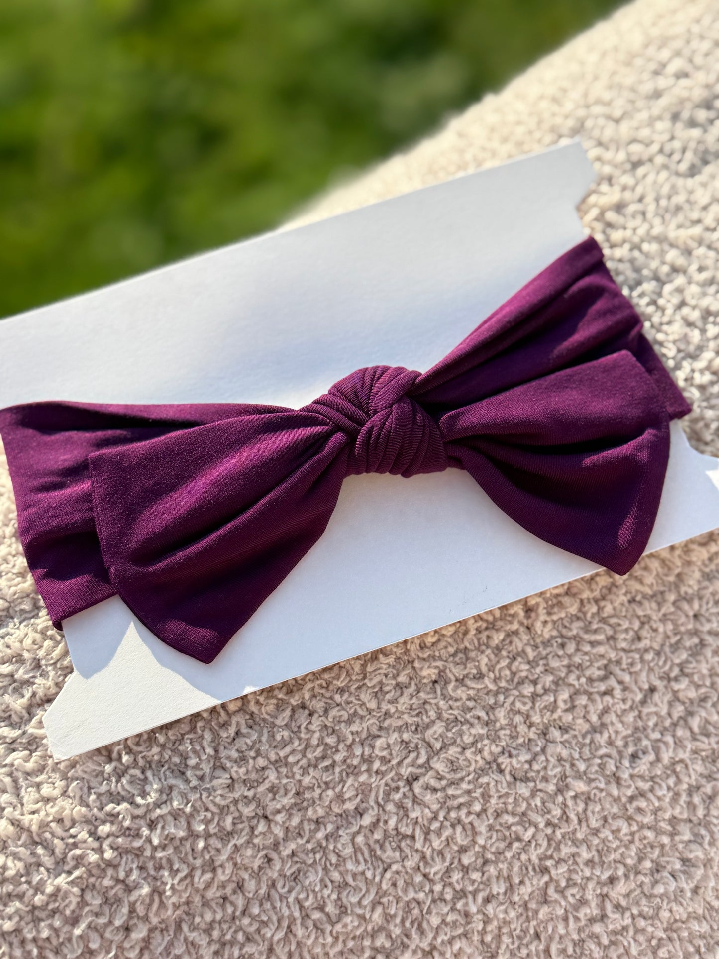 Perfectly Plum - Headband Bow