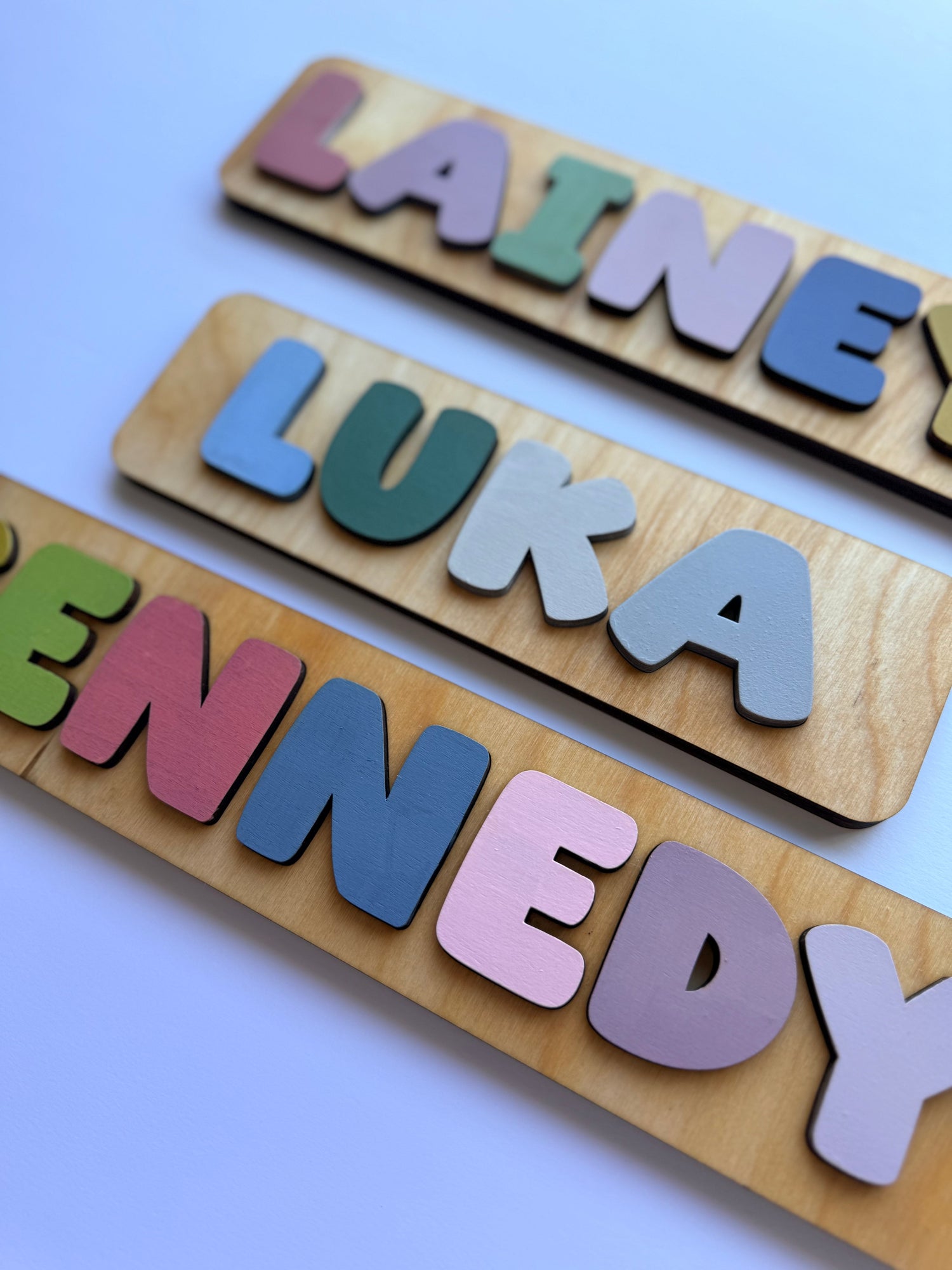 Customizable Wooden Name Puzzles
