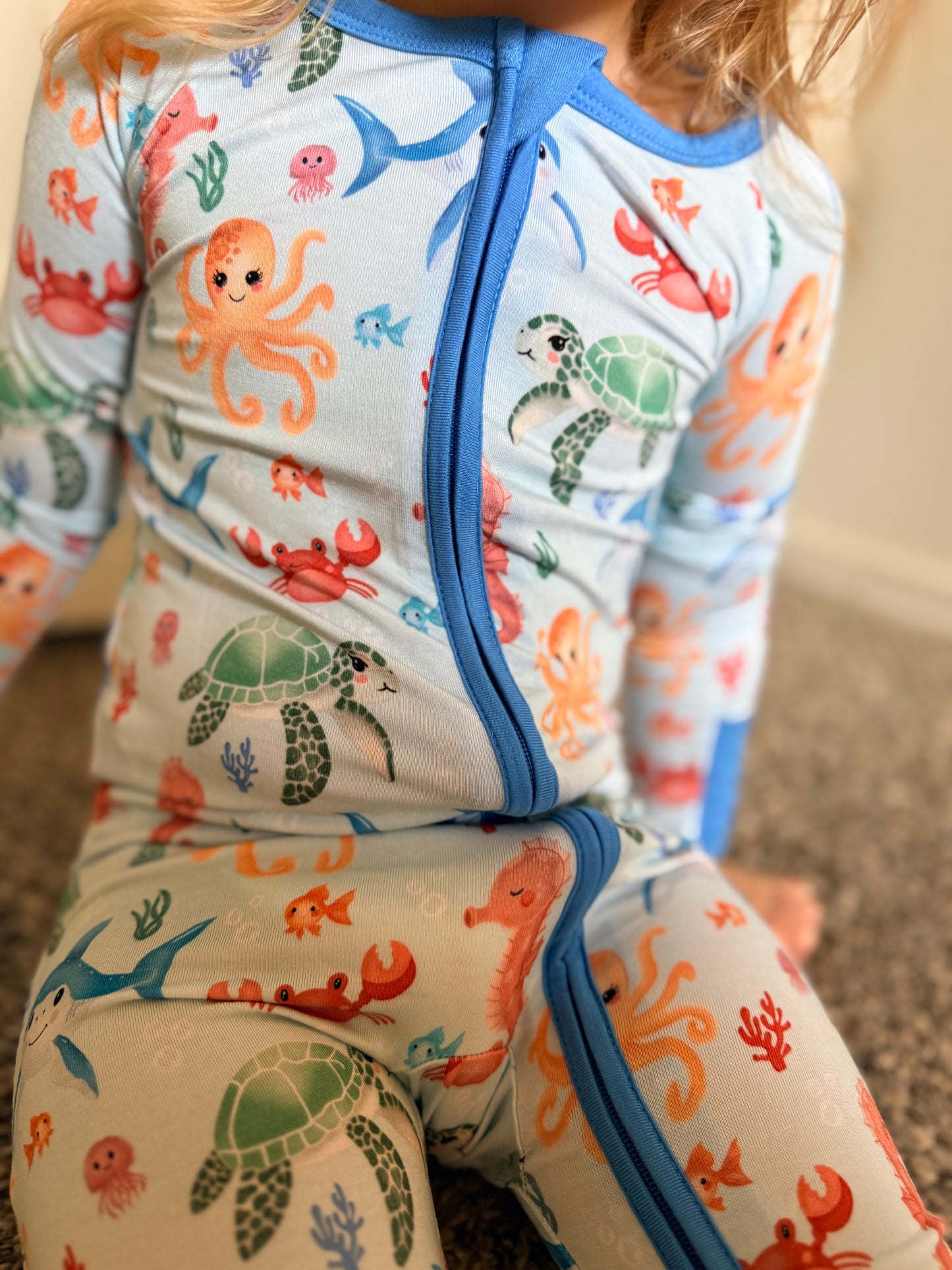 Seaside Stories - Convertible Zipper Romper