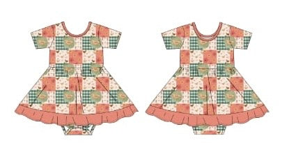 PREORDER - Clucky Cottage - Twirl Bodysuit Dress