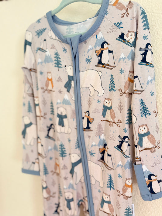 Frosted Friends - Convertible Zipper Romper
