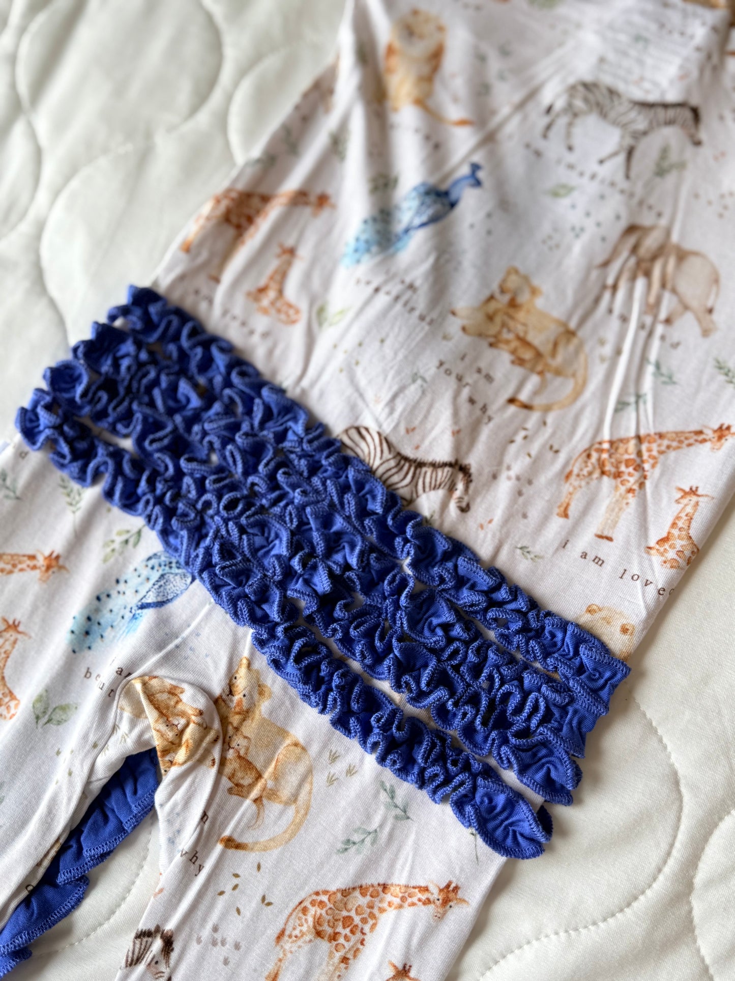 Wildly Loved - Ruffled Convertible Zipper Romper