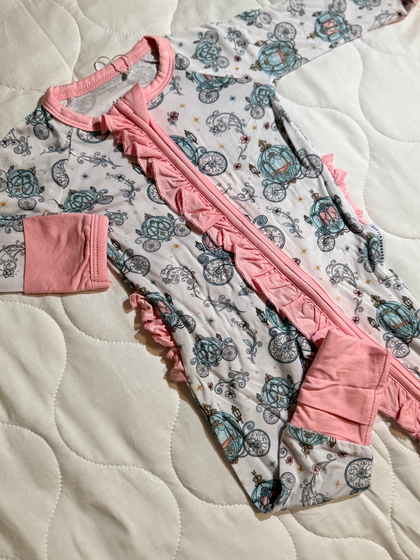 Sugarplum Coach - Ruffled Convertible Zipper Romper