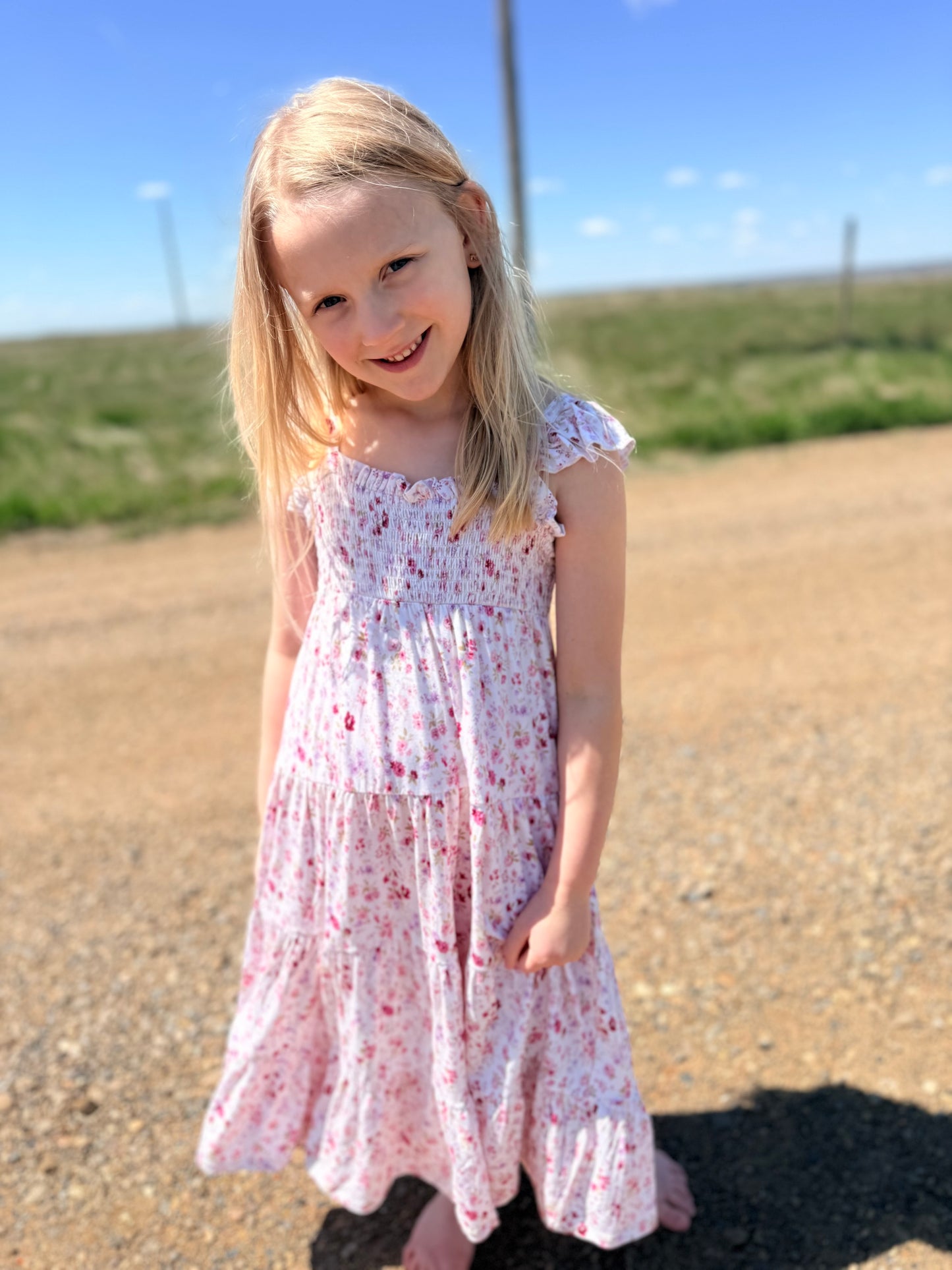 Ivory Garden - Girls Smocked Dress