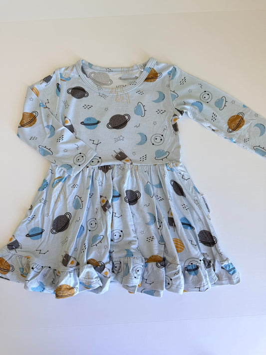 Space Sprouts - Twirl Dress + Bloomer Set