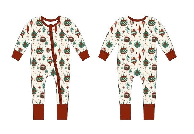 PREORDER - Heirloom Holiday - Convertible Zipper Romper
