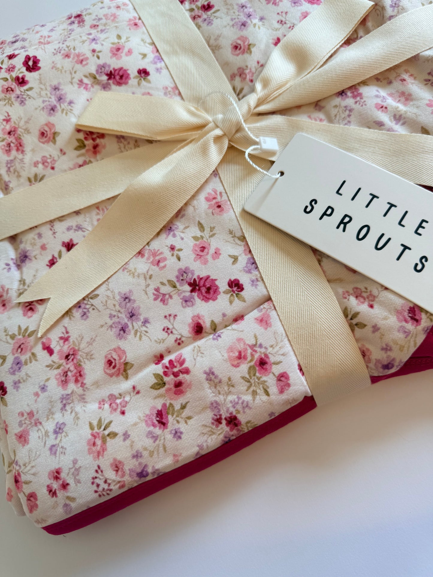 Ivory Garden - Mini Quilted Blanket