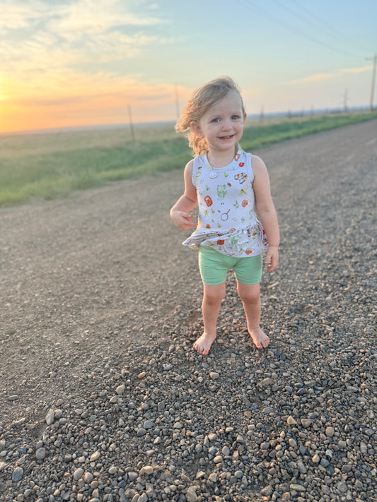 Little Explorers - Peplum Top Set