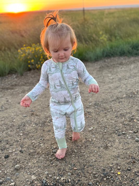 Postmark Pines - Convertible Zipper Romper