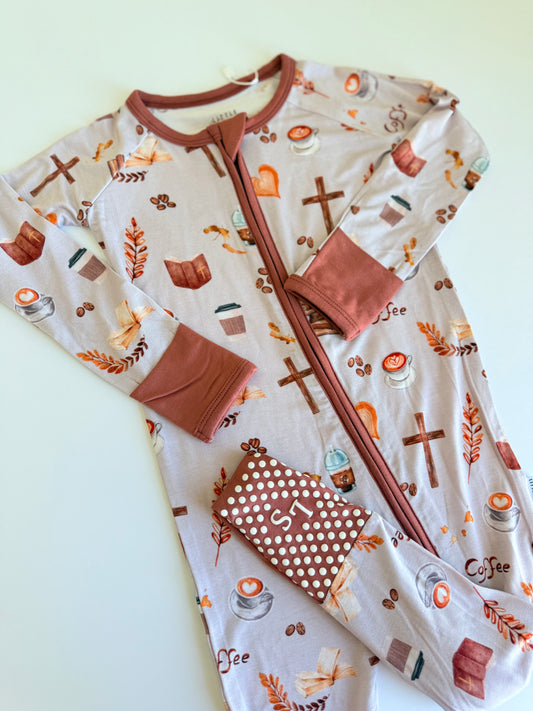 Sunday Sips - Convertible Zipper Romper