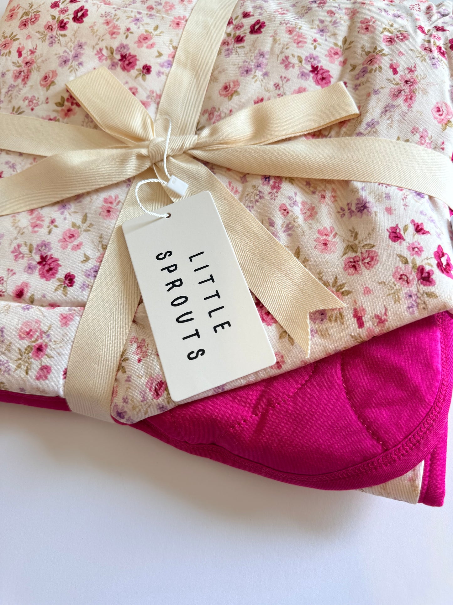 Ivory Garden - Mini Quilted Blanket