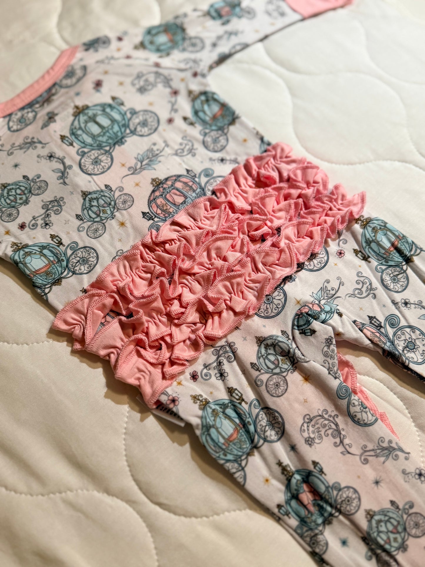 Sugarplum Coach - Ruffled Convertible Zipper Romper