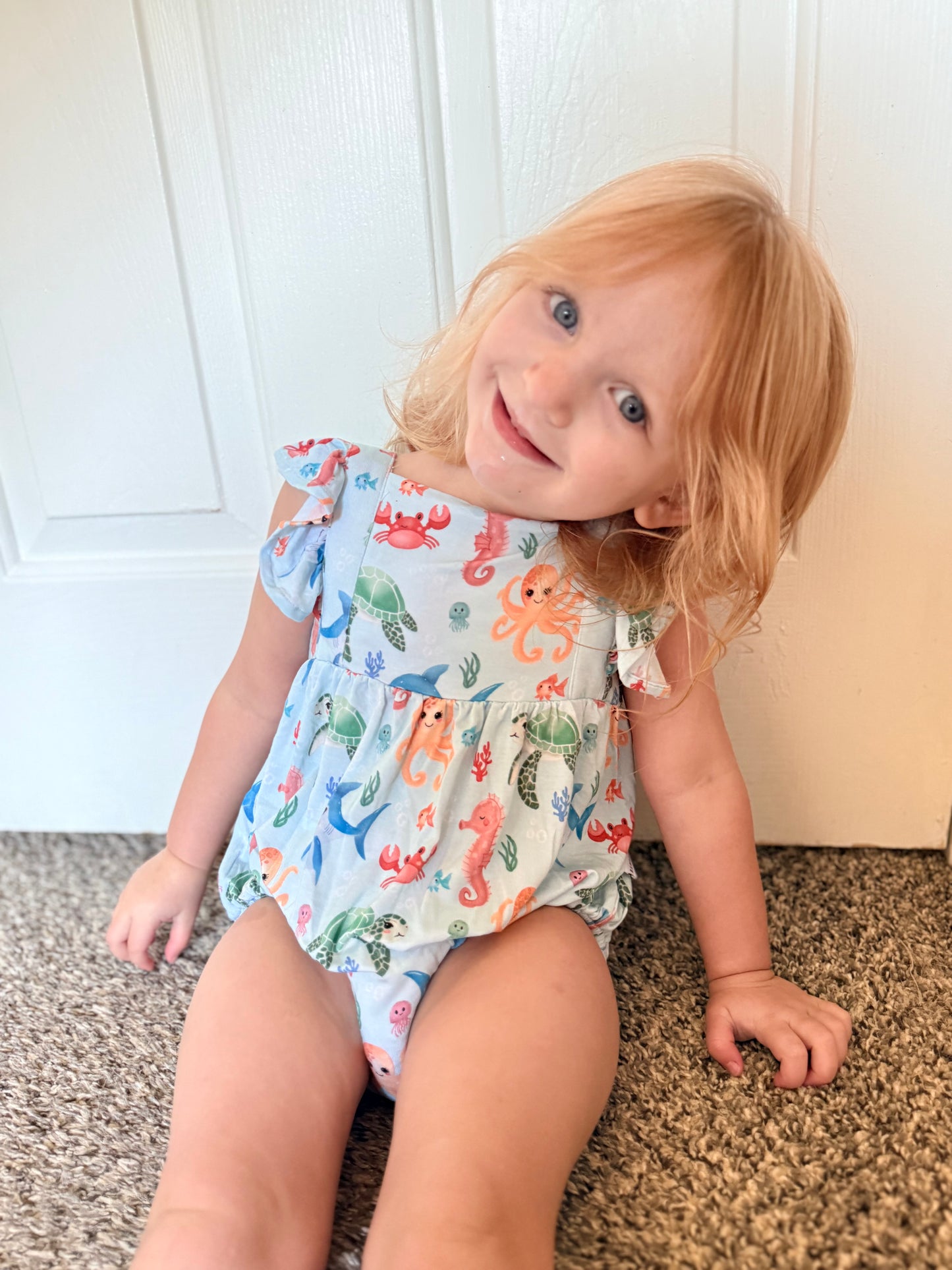 Seaside Stories - Ruffled Baby Romper