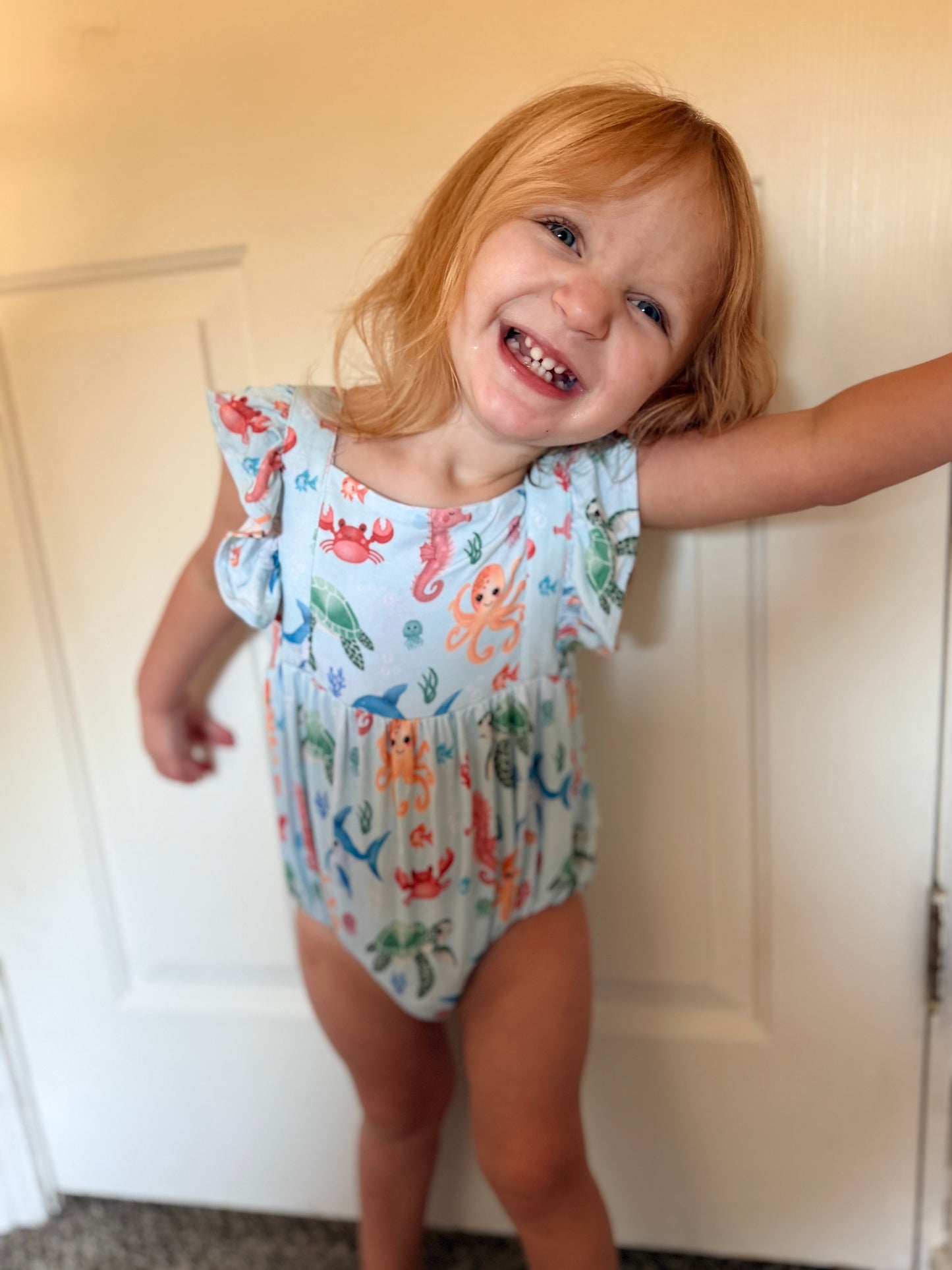 Seaside Stories - Ruffled Baby Romper