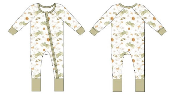 PREORDER - Retro Rally - Convertible Zipper Romper