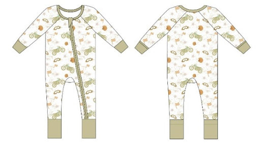 PREORDER - Retro Rally - Convertible Zipper Romper