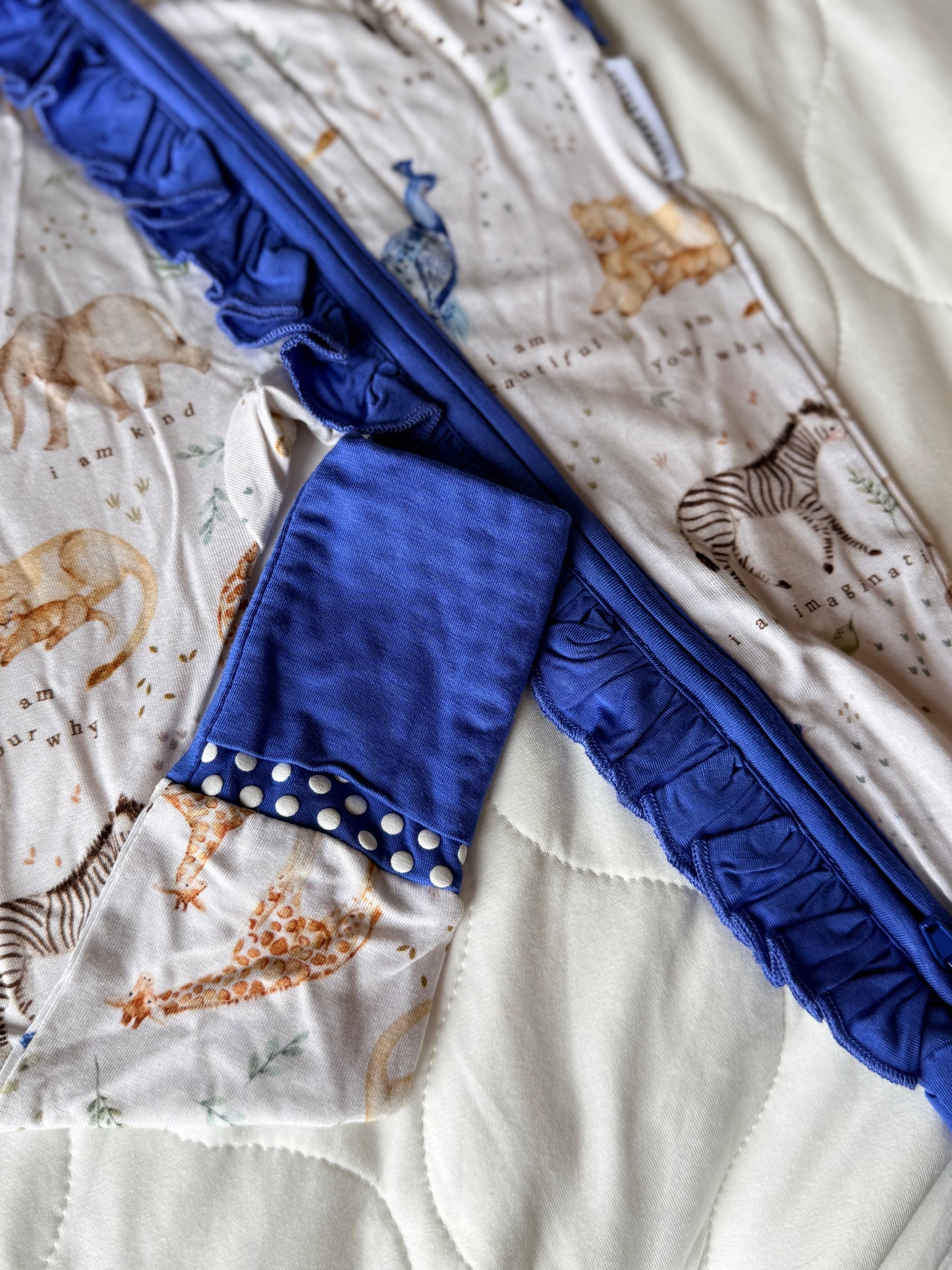 Wildly Loved - Ruffled Convertible Zipper Romper