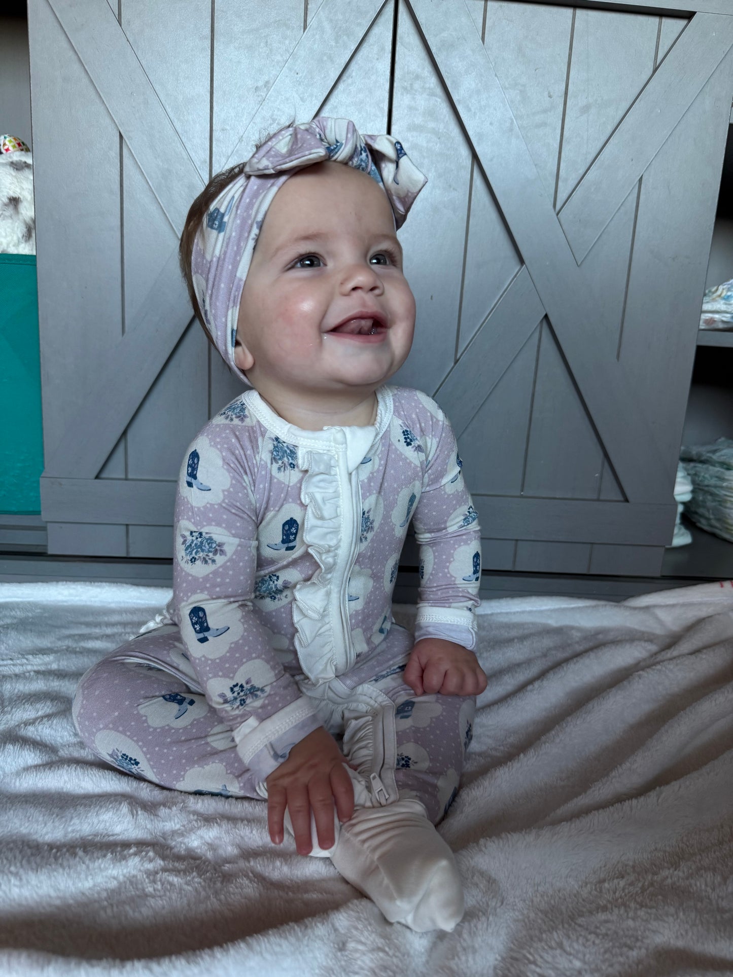 Western Charm - Ruffled Convertible Zipper Romper