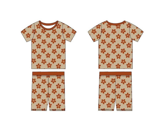 PREORDER - Harvest Bloom - Short Sleeve + Shorts Pajama Set