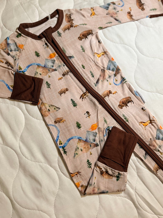 Prairie Run - Convertible Zipper Romper