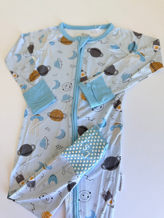 Space Sprouts - Convertible Zipper Romper