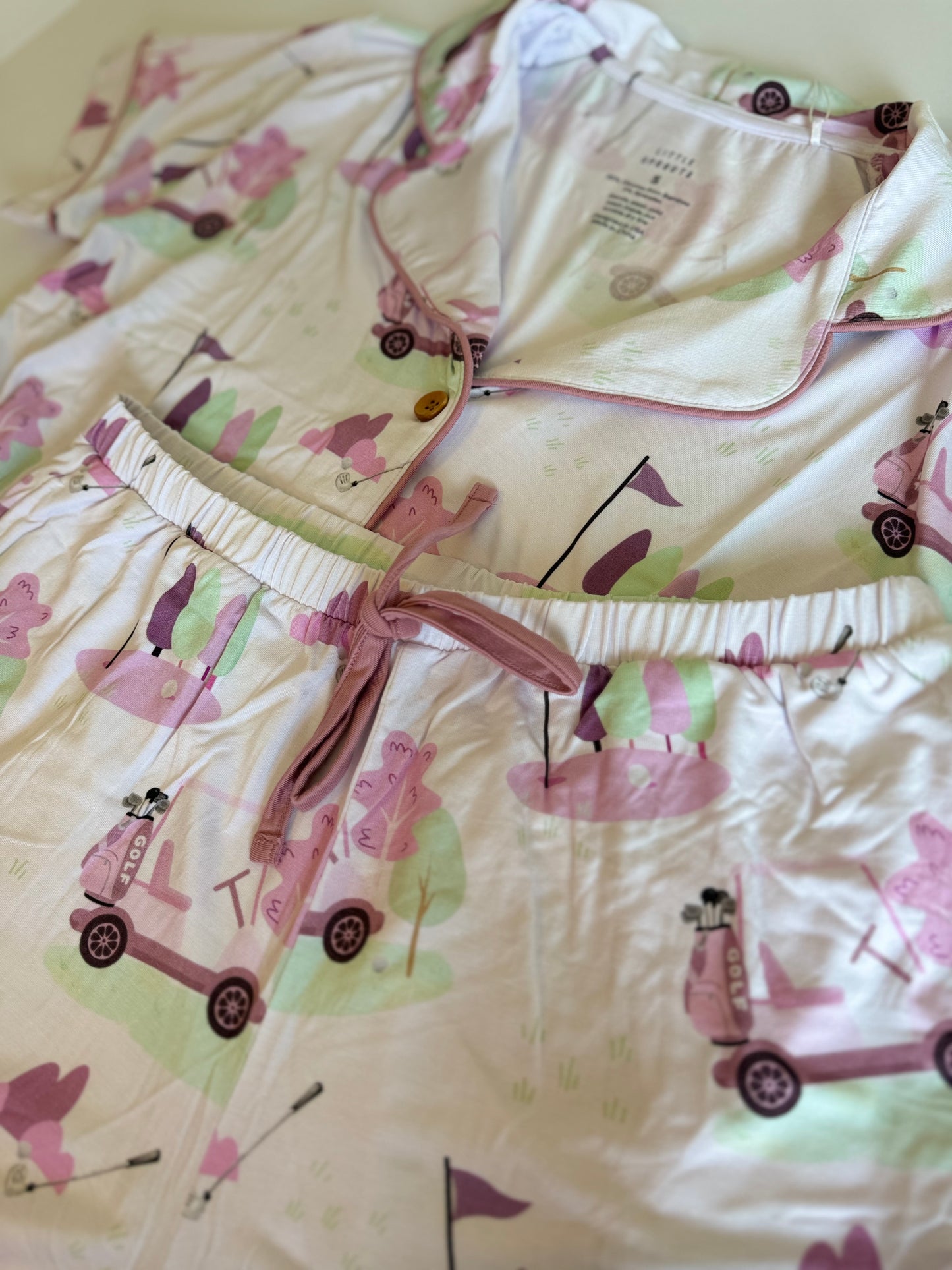 Caddy Club - Pink - Womens Shorts Set