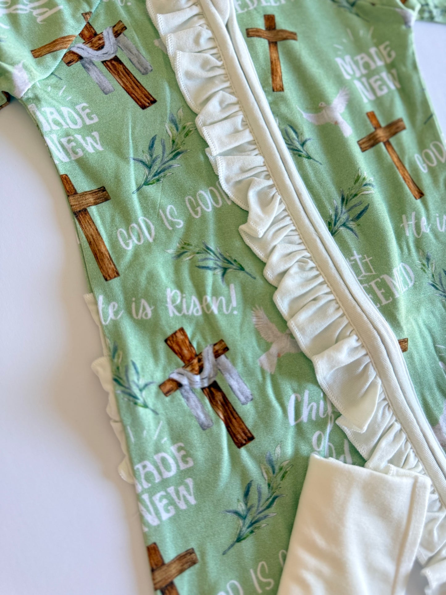 Made New - Ruffled Convertible Zipper Romper