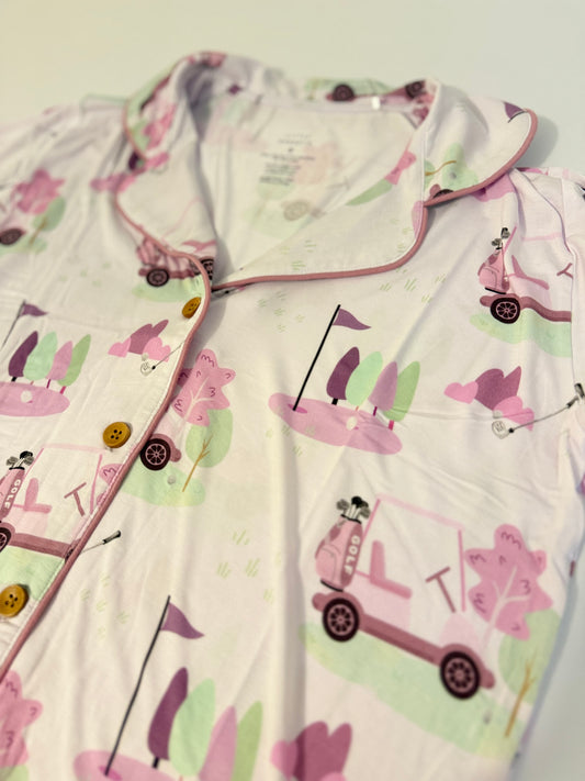 Caddy Club - Pink - Womens Shorts Set