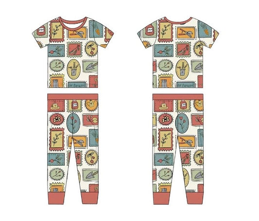 PREORDER - Market Morning - Short Sleeve Pajama Set