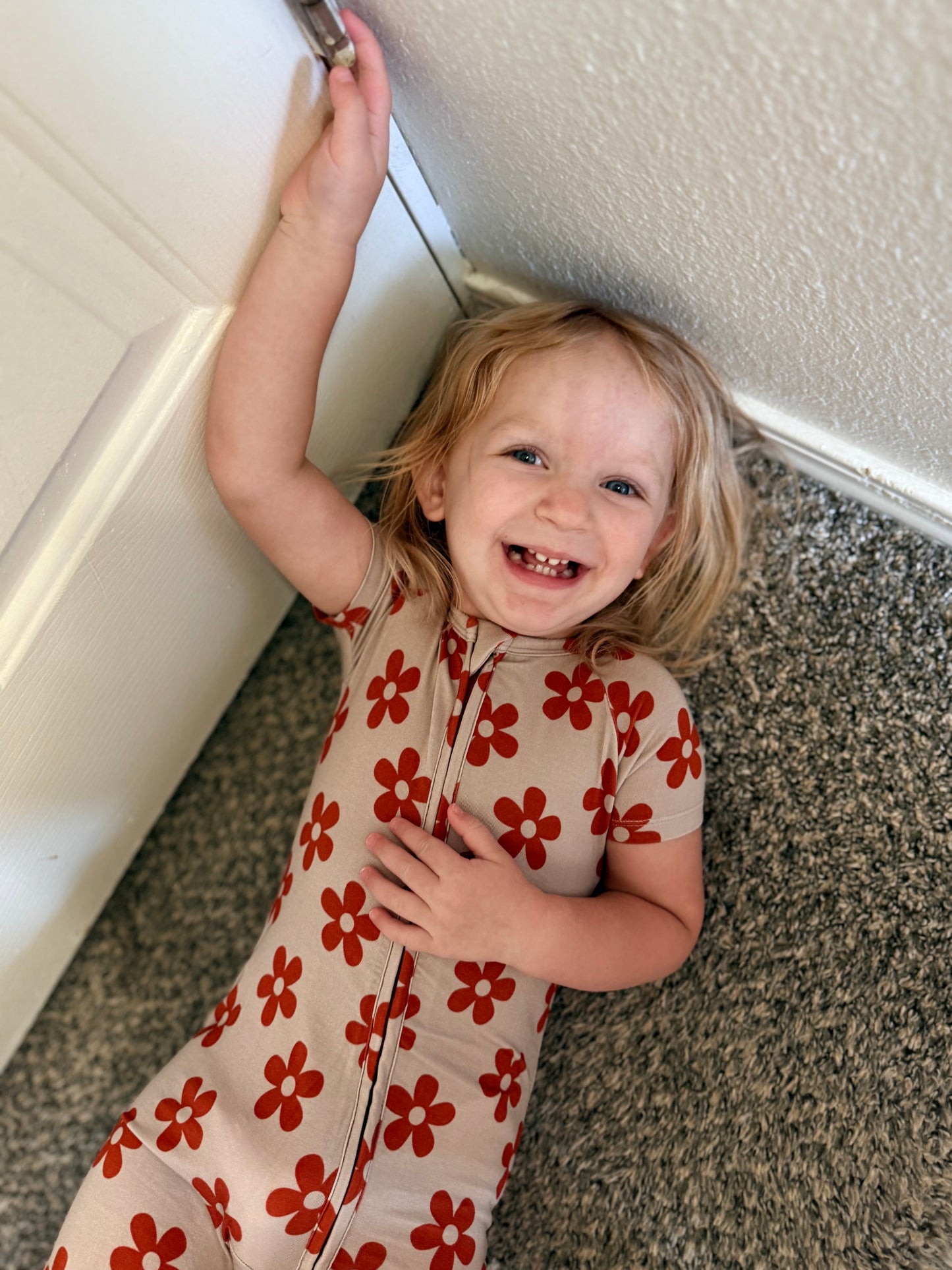Harvest Bloom - Shortie Zipper Romper