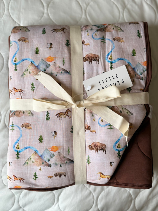 Prairie Run - Children's Quilted Blanket