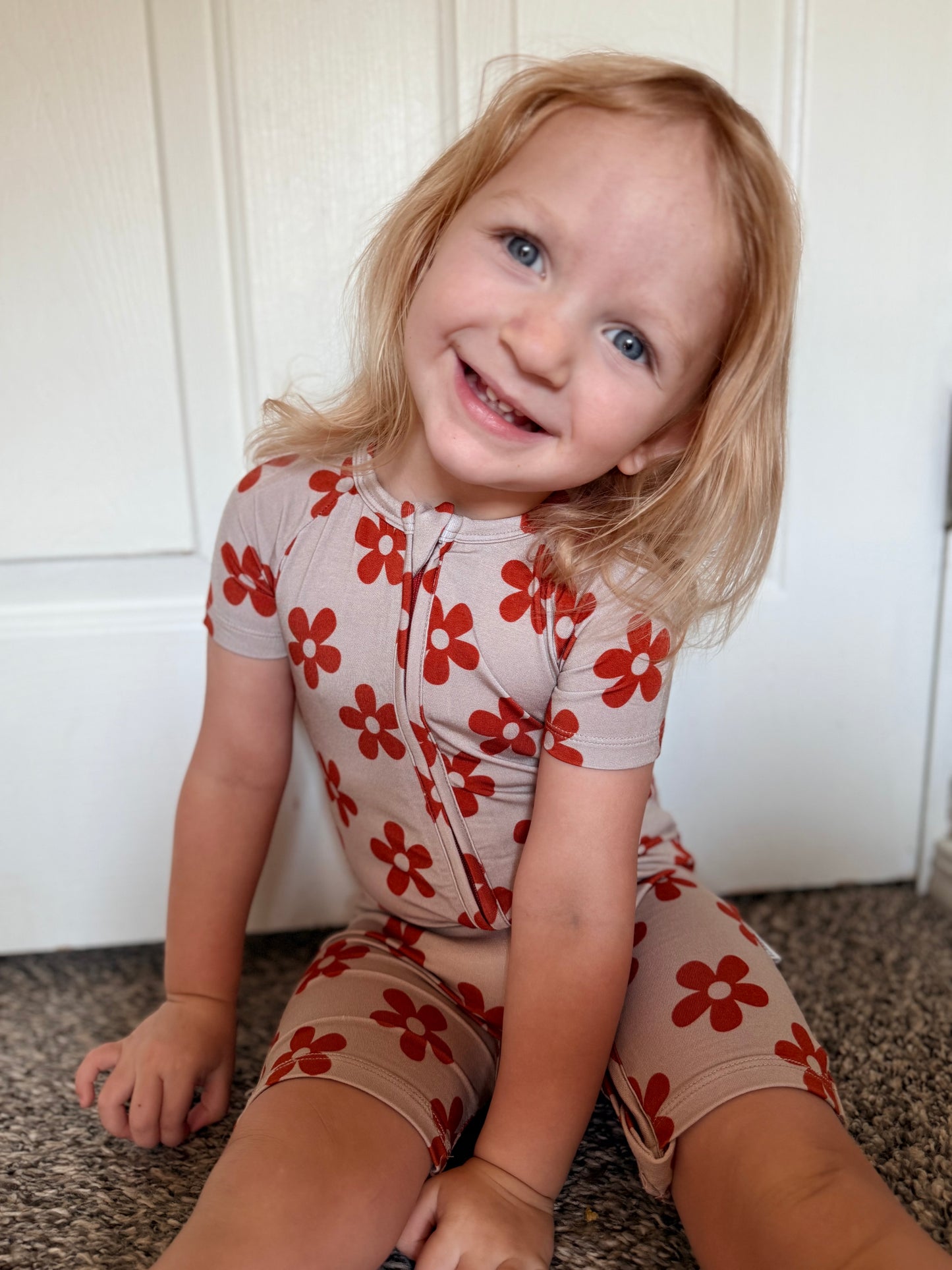 Harvest Bloom - Shortie Zipper Romper