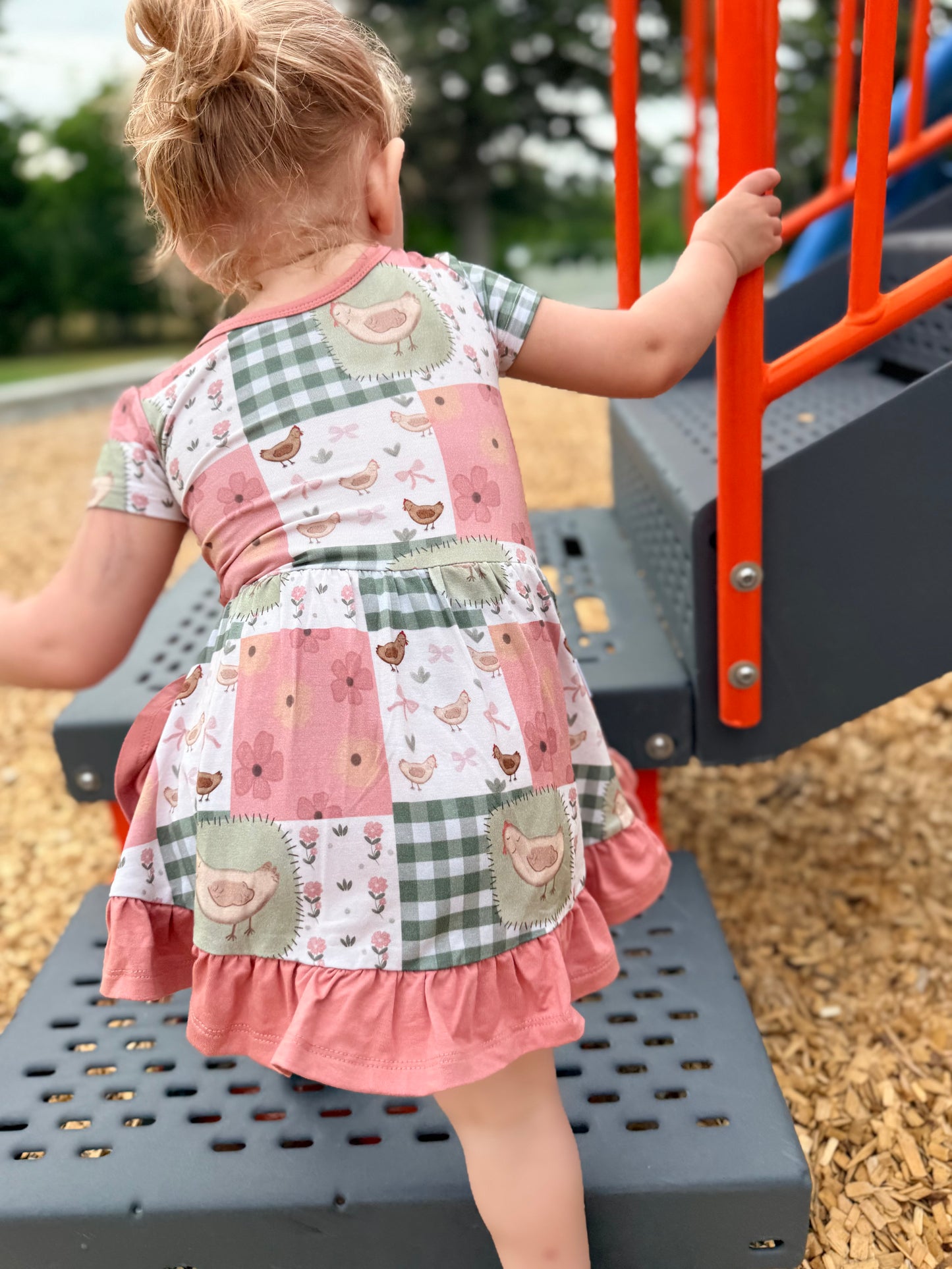 Clucky Cottage - Twirl Bodysuit Dress