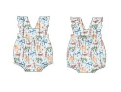 PREORDER - Seaside Stories - Ruffled Baby Romper