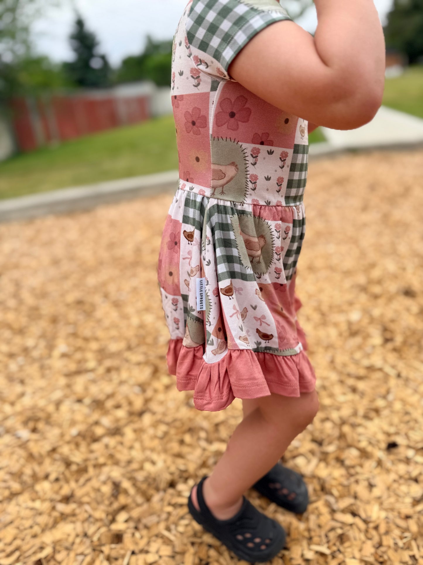 Clucky Cottage - Twirl Bodysuit Dress