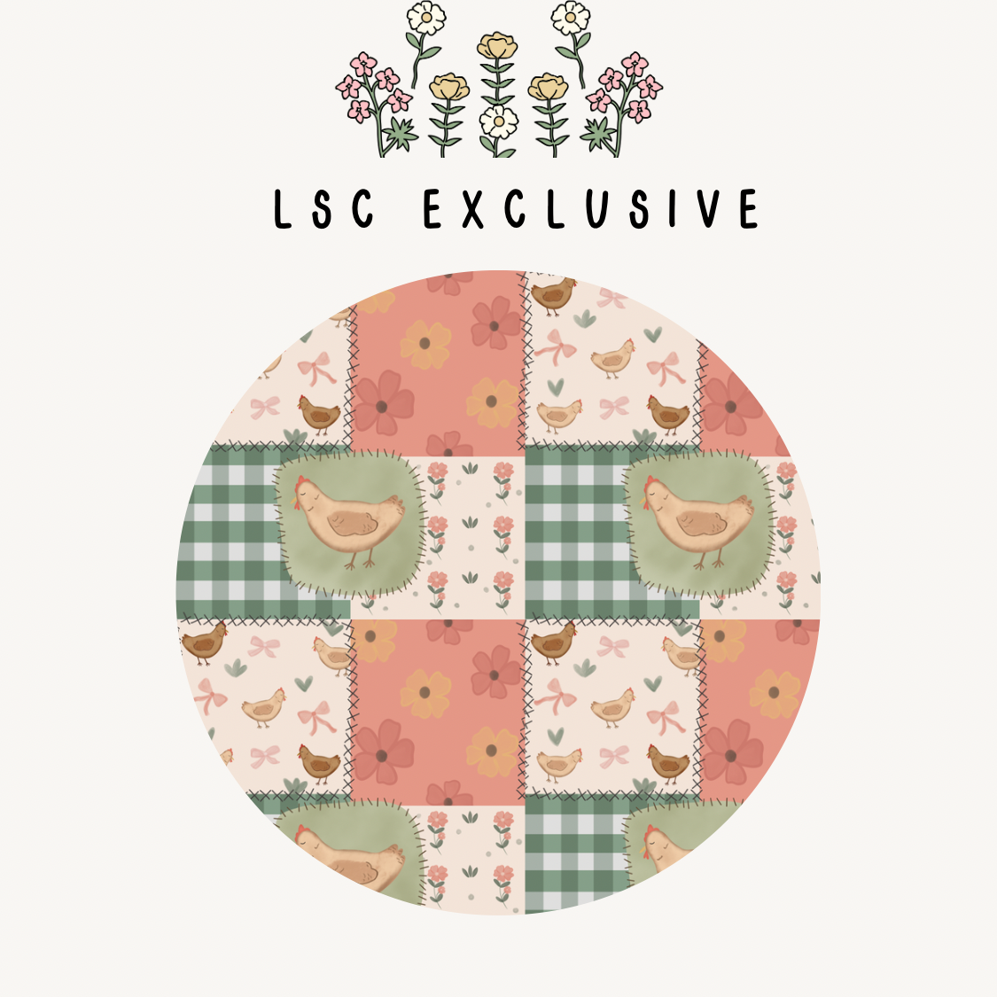 PREORDER - Clucky Cottage - Mini Quilted Blanket