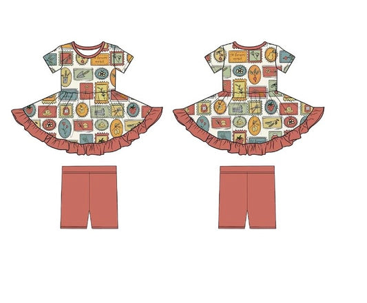PREORDER - Market Morning - Twirl Dress + Shorts Set