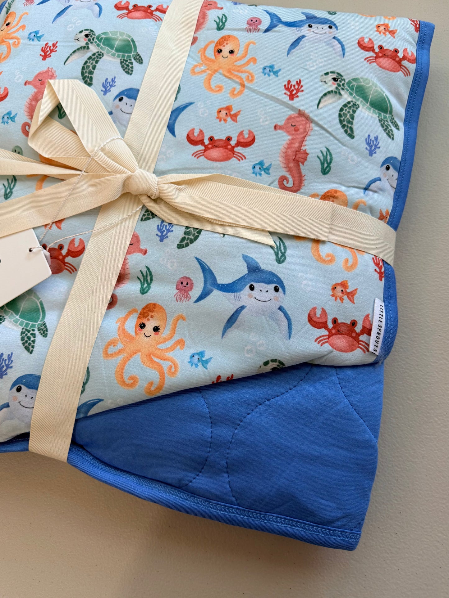 Seaside Stories - Mini Quilted Blanket